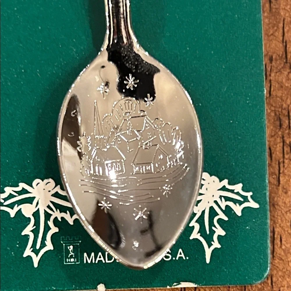 Vintage 1984 Christmas Collectible Spoon with Holiday Design
